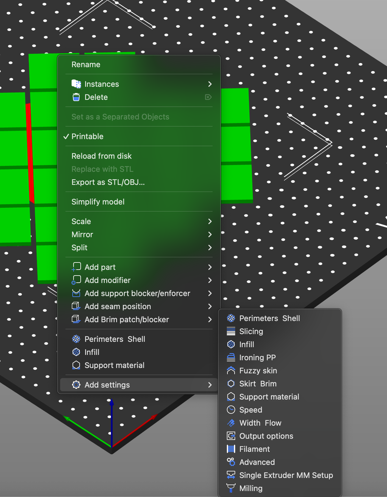 Adding per part settings to mutliple parts at once - SuperSlicer