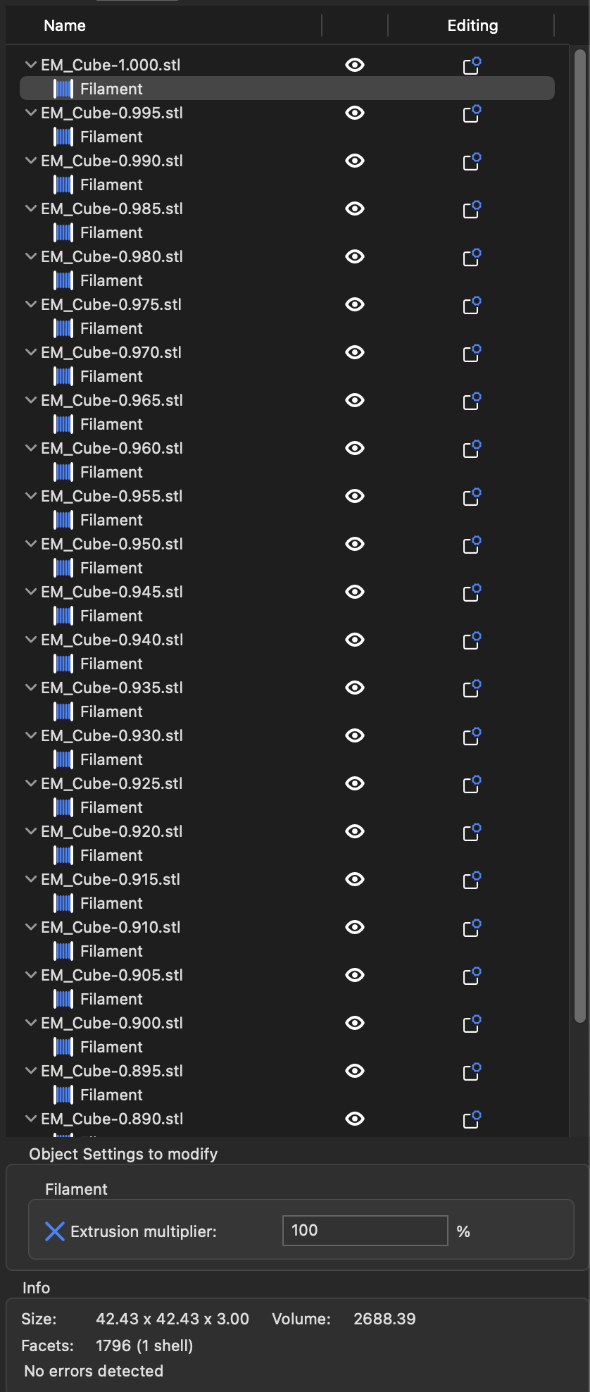 Adding per part settings to mutliple parts at once - SuperSlicer