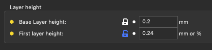 image Layer height