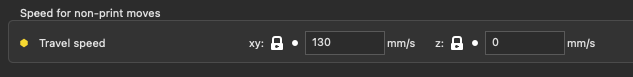 Image Speed for non-print moves